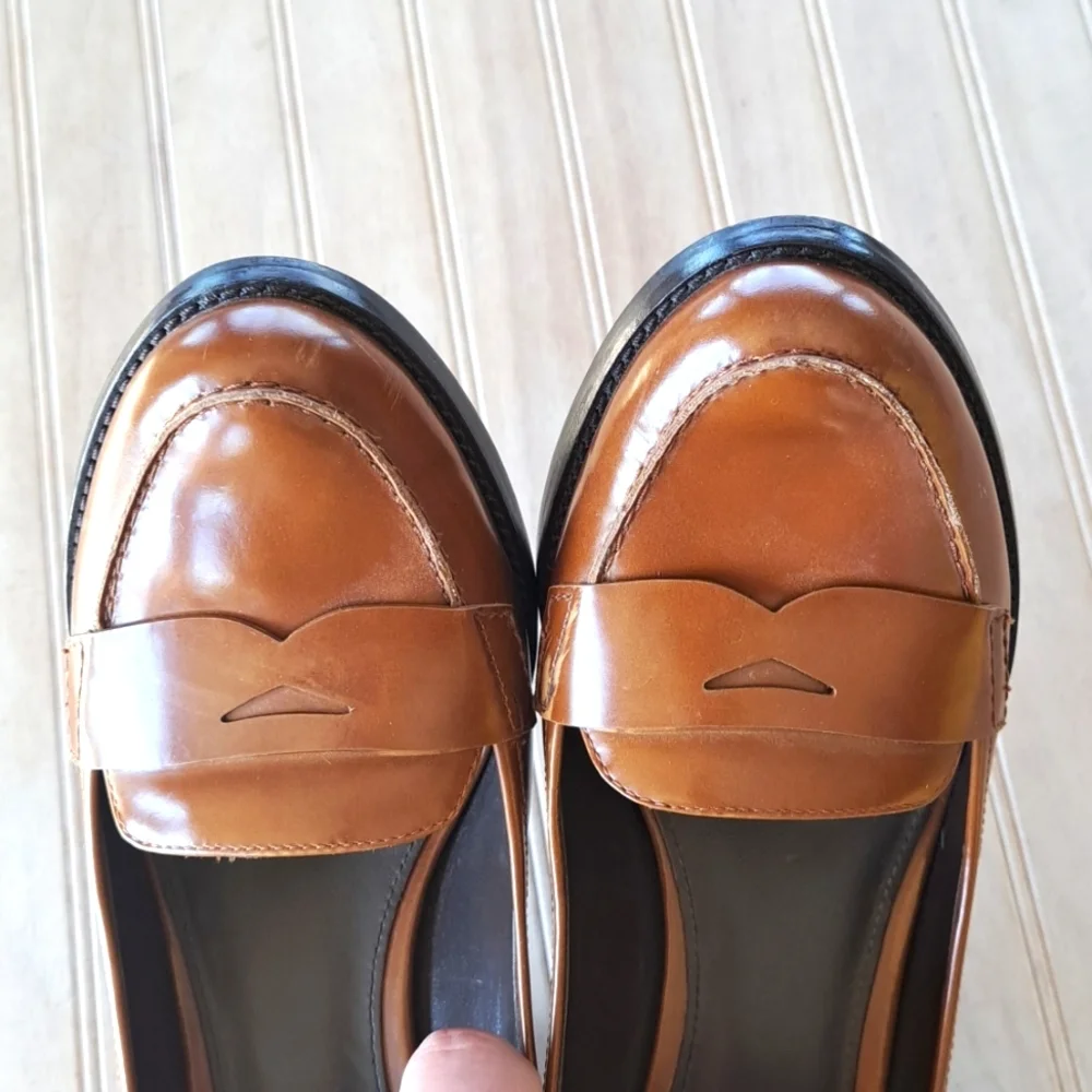 Via Spiga Brown Leather Heels - Picture 2 of 13